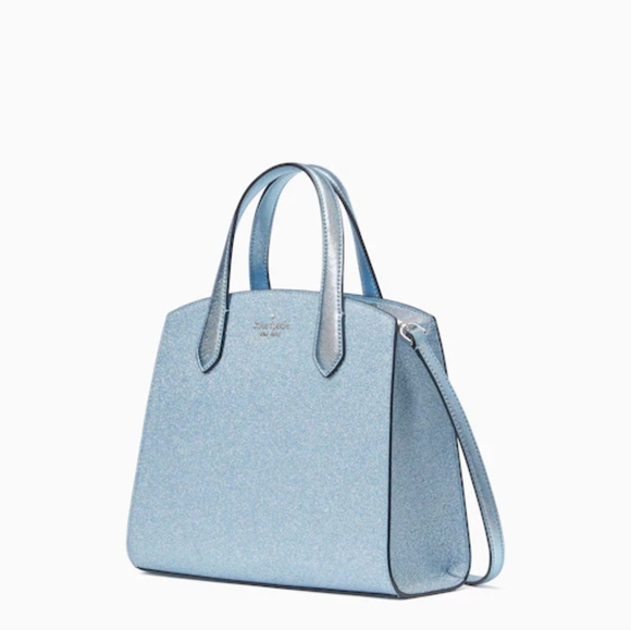 kate spade Bags Nwt Kate Spade Tinsel Satchel In Frosty Sky Poshmark